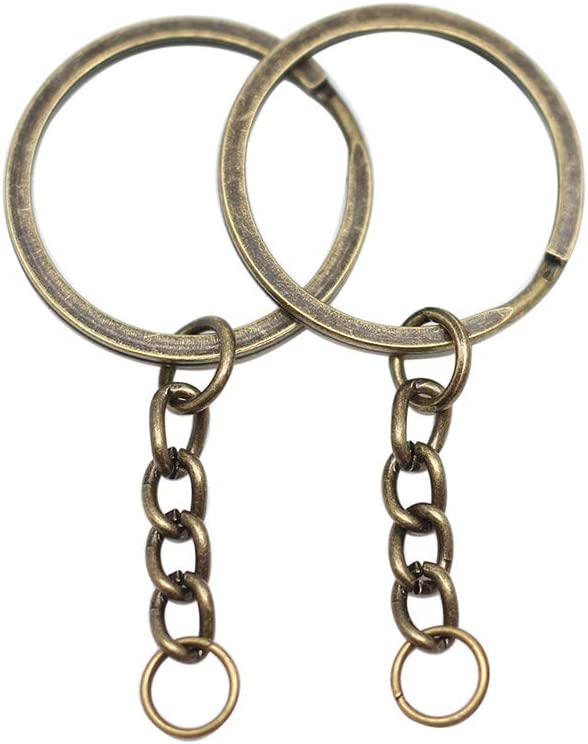 bronze jump ring and key chain ring