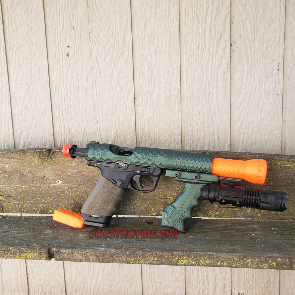 The Creator AAP01 short barrel loudner hunter colors